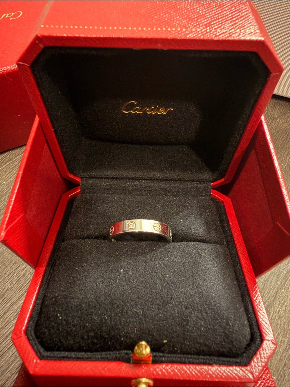 Cartier, small model, love ring with one diamond